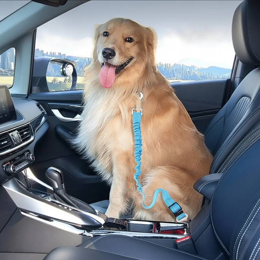 Adjustable Dog Safety Belt for Car with Reflective Line, Universal Fit for All Breeds